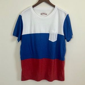 Red Camel Red White & Blue Color Block T-shirt
